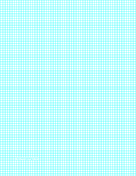 Printable Graph Paper with nine lines per inch on letter-sized paper