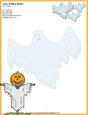 Halloween Ghost Letterhead