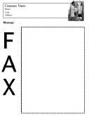 Handshake fax cover sheet