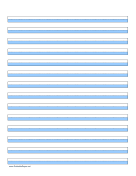 Printable Highlighter Paper - Blue - 14 Lines