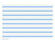 Printable Highlighter Paper - Blue - 3 Narrow Lines