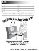 Birthday fax cover sheet