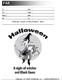 Halloween fax cover sheet