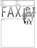 Hunter fax cover sheet