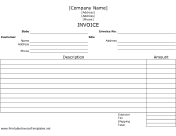 Job Invoice Template