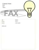 Light Bulb fax cover sheet