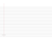 Printable Lined Paper college-ruled on ledger-sized paper in landscape orientation