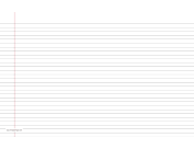 Printable Lined Paper wide-ruled on ledger-sized paper in landscape orientation