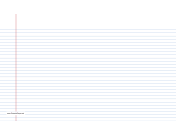 Printable Lined Paper narrow-ruled on legal-sized paper in landscape orientation (blue lines)