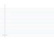 Printable Lined Paper wide-ruled on legal-sized paper in landscape orientation (blue lines)