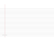 Printable Lined Paper wide-ruled on legal-sized paper in landscape orientation