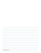 Printable Writing Paper with Room for Picture (blue lines)