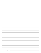 Printable Writing Paper with Room for Picture