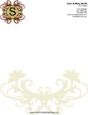 Monogram stationery design