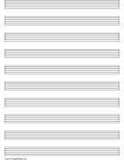 Printable Tablature Paper (6-line) on letter-sized paper