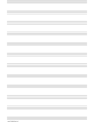 Printable Music Paper with twelve staves on ledger-sized paper in portrait orientation