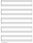 Printable Grand Staff Music Paper on letter-sized paper