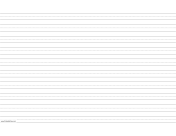 Printable Penmanship Paper with ten lines per page on ledger-sized paper in landscape orientation