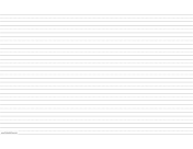 Printable Penmanship Paper with eleven lines per page on ledger-sized paper in landscape orientation