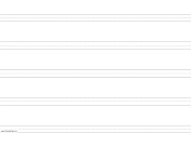 Printable Penmanship Paper with five lines per page on ledger-sized paper in landscape orientation