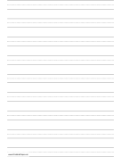 Printable Penmanship Paper with nine lines per page on A4-sized paper in portrait orientation