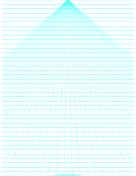 Printable Perspective Paper - Center with Horizontal Lines