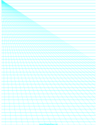 Printable Perspective Paper - Left with Horizontal Lines