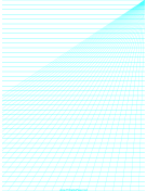 Printable Perspective Paper - Right with Horizontal Lines