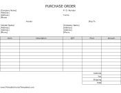 Purchase Order Template