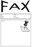 Pushpin fax cover sheet