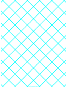 Printable Graph Paper for Quilting with 1 Line per inch ruled diagonally