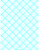 Printable Graph Paper for Quilting with 4 Lines per inch and heavy index lines