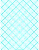 Printable Graph Paper for Quilting with 5 Lines per inch and heavy index lines