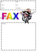 Circus Ringmaster fax cover sheet