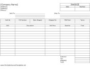 Sales Invoice Template