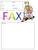 Scooter fax cover sheet