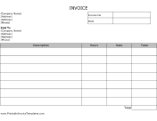 Service Invoice Template