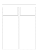 Printable Storyboard with 2x1 grid of 16:9 (widescreen) screens on A4 paper