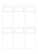 Printable Storyboard with 3x2 grid of 16:9 (widescreen) screens on A4 paper