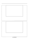 Printable Storyboard with 1x2 grid of 3:2 (35mm photo) screens on A4 paper