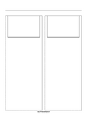 Printable Storyboard with 2x1 grid of 3:2 (35mm photo) screens on A4 paper