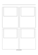 Printable Storyboard with 2x2 grid of 3:2 (35mm photo) screens on A4 paper