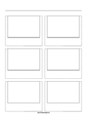 Printable Storyboard with 2x3 grid of 3:2 (35mm photo) screens on A4 paper