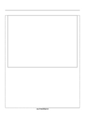 Printable Storyboard with 1x1 grid of 4:3 (full screen) screens on A4 paper