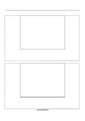 Printable Storyboard with 1x2 grid of 4:3 (full screen) screens on A4 paper