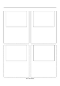 Printable Storyboard with 2x2 grid of 4:3 (full screen) screens on A4 paper