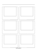 Printable Storyboard with 2x3 grid of 4:3 (full screen) screens on A4 paper