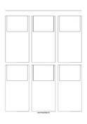 Printable Storyboard with 3x2 grid of 4:3 (full screen) screens on A4 paper