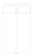 Printable Storyboard with 2x1 grid of 16:9 (widescreen) screens on legal paper