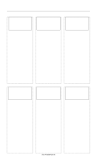 Printable Storyboard with 3x2 grid of 16:9 (widescreen) screens on legal paper